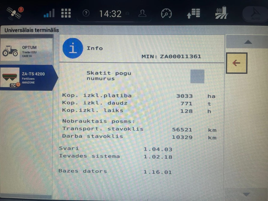 Amazone minerālmēslu kaisītājs